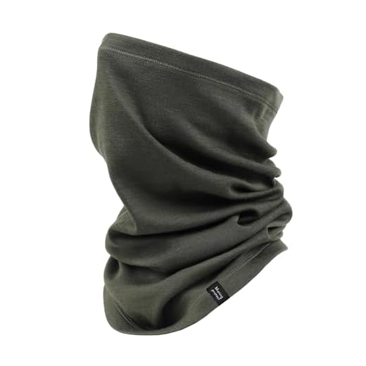 Merino Protect Tour de Cou en Laine Mérinos Hommes Femmes Écharpe Chaude Respirante Bandeau Léger pour Moto Randonnée Chasse