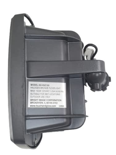 150W Bronze Halogen Outdoor Floodlight For Safety And Security, Adjustable Light Output, Ez-Hsz150 #TOP5