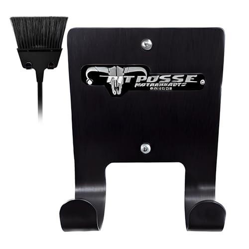 Gancho de aluminio Pit Posse PP3187BK negro para escobas de remolque 3