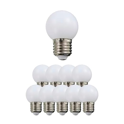 Kit 10 Lâmpada Led G45 Bolinha 3w Decorativa Branco Quente 110v