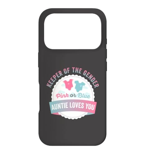 Keeper Of The Gender �s���N�܂��̓u���[ Auntie Loves You Cute Baby �X�}�z�P�[�X iPhone 17 Pro �p