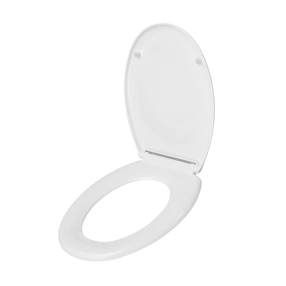 Inbagno Copriwater dedicato Catalano Luce, in Termoindurente Bianco, con Chiusura rallentata Soft Close e Sgancio Rapido