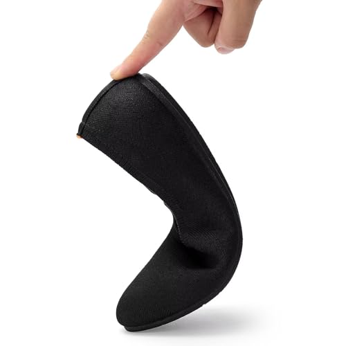 Image of Puxowe Women's Ballet Flats Breathable Knit Slip On Comfortable Round Toe Walking Shoes with Arch Support Insole for Work