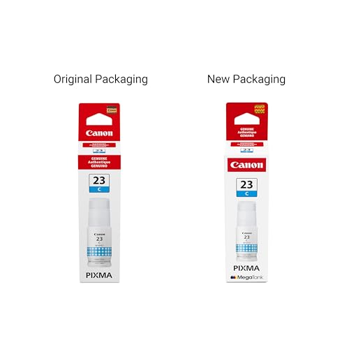 Image of Canon GI-23 Genuine Cyan Ink Bottle, Compatible with Megatank G620 Printers