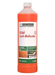 Gartenmöbel Holzpflege Teak Farb-Refresher 1 Liter sorgt für eine intensive Holzfarbe