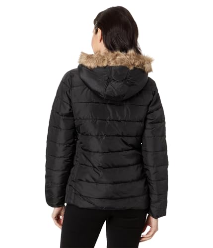 U.S. POLO ASSN. Chevron Cozy Faux Fur Lining Quilted Puffer with Cozy Faux Fur Hood2