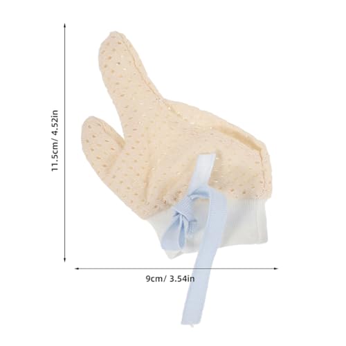 FAVOMOTO 2 Pairs Baby Anti-Thumb Sucking Gloves Infant Finger Protectors for Kids Soft Waterproof Mitts for Newborns Nail Biting Prevention for Thumb Sucking Prevention2