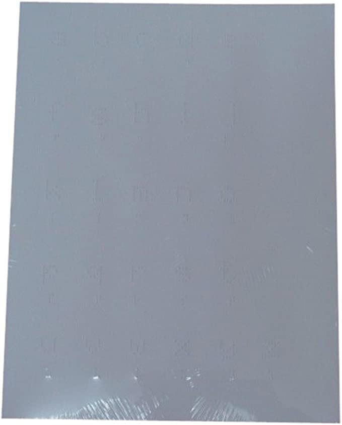 Capital or Lowercase Braille and Print Tactile Alphabet Learning Sheets, (Capital Unless specified) - The Braille Store and Blind in Mind