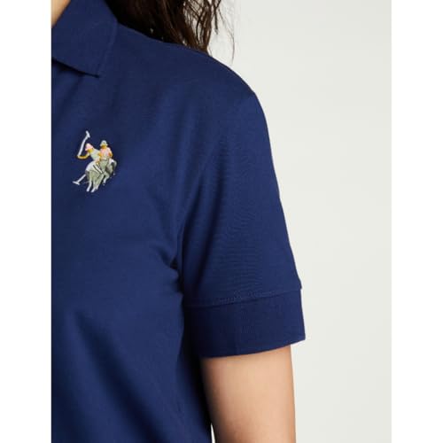 Image of U.S. Polo ASSN. Women's Cotton Solid Loose Fit Polo Shirt