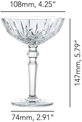 HISTORY COMPANY Chez Paree 1933 Nightclub-Inspired Chicago Cocktail Coupe Glass – 2-Piece Set for Craft Cocktails (Gift Box Collection) - Image 7