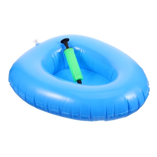 minkissy Lightweight Inflatable Nursing Bedpan Plastic Bedpan for Women Elderly Urinal Compact Sturdy Bed Pans for Patient