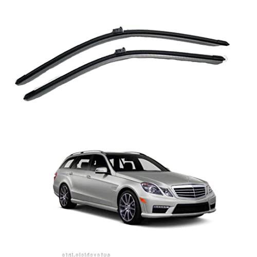 Image of Oshotto Frameless (O.E.M Type) Wiper Blades Compatible with Mercedes Benz E-Class 2010-2016(24 inch /22 inch)