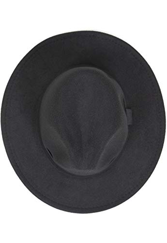 Chapéu Chapelaria Vintage Fedora - Aba Média - The Wide Fedora Preto – G