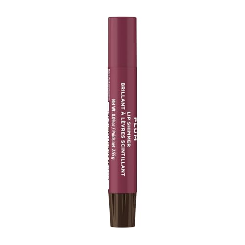 Burt's Bees 100% Natural Moisturizing Lip Shimmer, Plum - 1 Tube