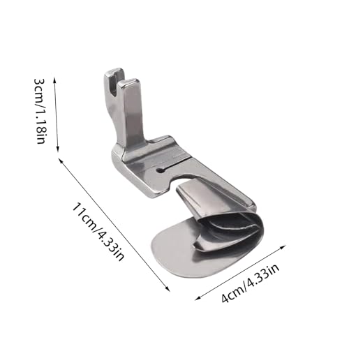 Calcador de bainha enrolada,Calcador para bainha curva | Profissional uso geral hemmer presser pé he