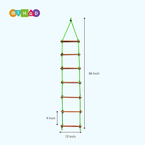 Ashish-Rope-Climbing-Ladder-IndoorOutdoor-for-Kids-Ninja-Ladder-Kid-Ladder-for-4-to-10-Years-Green