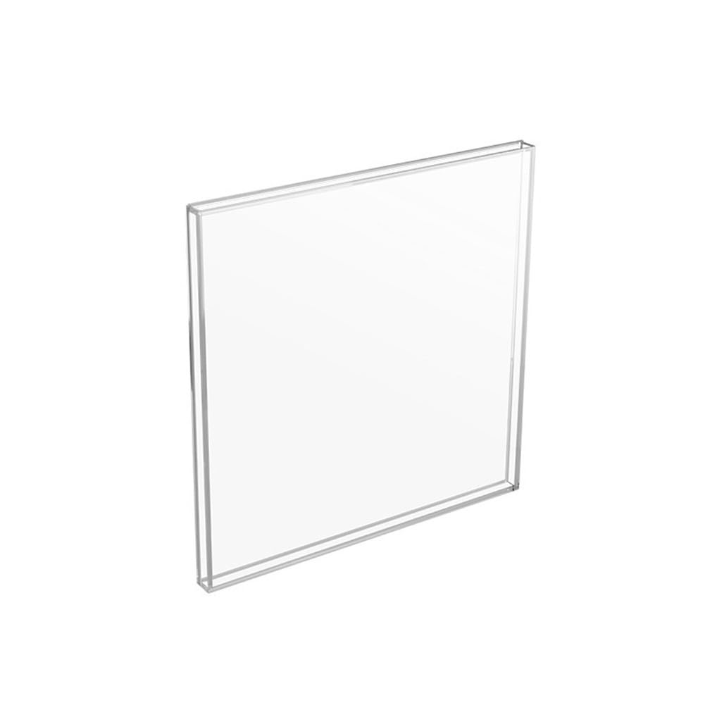 Supporto da parete in vinile acrilico trasparente, 32,5 x 32,5 cm, per LP Vinyl Records Display Box per conservare riviste e documenti