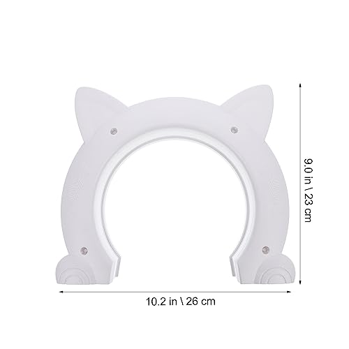 1 conjunto de porta de gato doméstico com acesso bidirecional para animais de estimação, brinquedo p