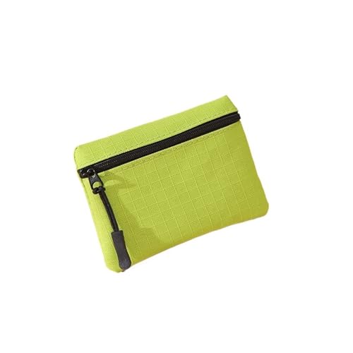 Womens wallet Women's Oxford Cloth Solid Color Mini Zipper Coin Purse Key Bag(Green)