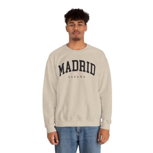 Madrid Spain Adult Unisex Crewneck Sweatshirt3