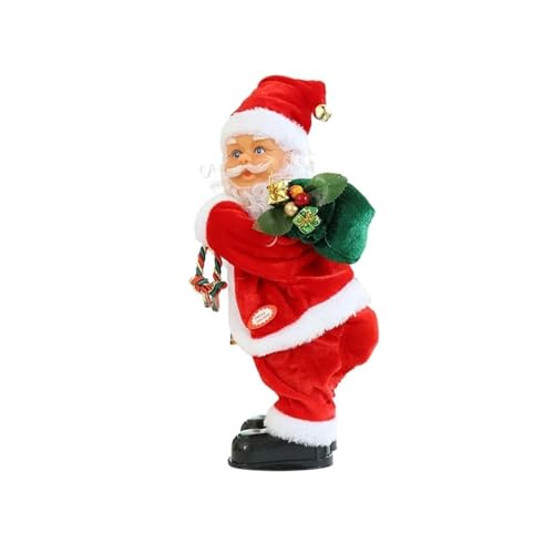 Decoración navideña animada de Papá Noel con movimiento eléctrico para el hogar 2