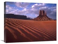 20 x 24 in. East & West Mittens Buttes with Rippled Sand Monument Valley Arizona Art Print - Tim Fitzharris