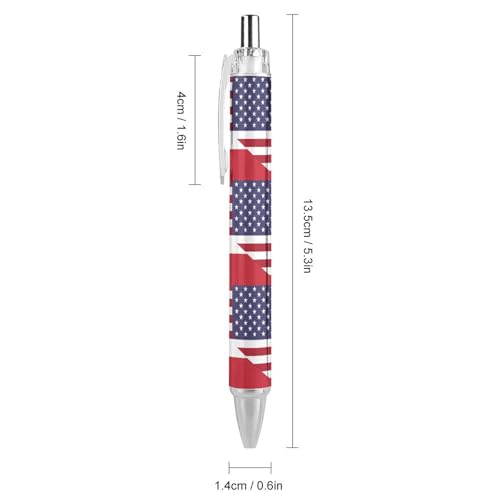 Stylos à bille rétractables originaux 0,5 mm motif drapeaux pour cadeau