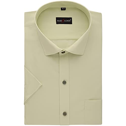 MARK & ALBERTMen's Half Sleeves Regular Shirt