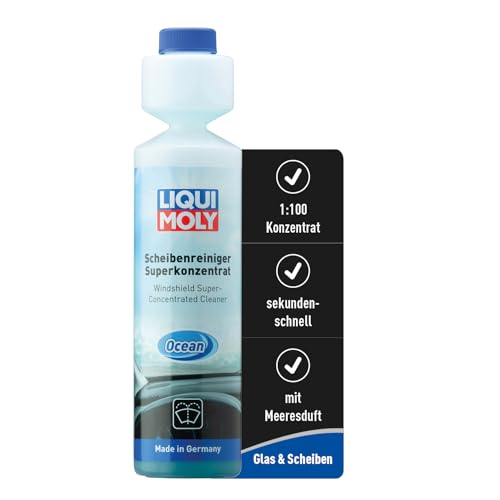 LIQUI MOLY Scheibenwischwasser Scheibenreiniger-Superkonzentrat Ocean Art.-Nr. 21708 I 250 ml Scheiben-Wischwasser Konzentrat mit Meeres-Duft für eine schnelle Reinigung I Mischverhältnis 1:100
