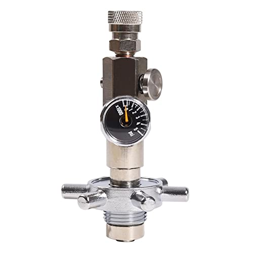 Nrpfell Nueva ActualizacióN PCP HPA Accesorios de Buceo EstacióN de Llenado de Cobre DIN G5/8 Adaptador de Carga con 350Bar/5000Psi Gague Cover