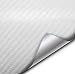 VViViD XPO White Carbon Fiber Car Wrap Vinyl Roll with Air Release Technology (1ft x 5ft)