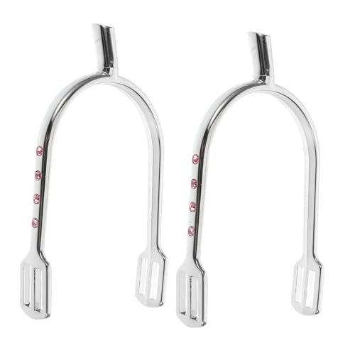 VALICLUD Arnés Correas De Espuelas Inglesas Mantillas De Silla De Montar Inglesas Ruedas De Espuelas Aleación De Zinc Plateada