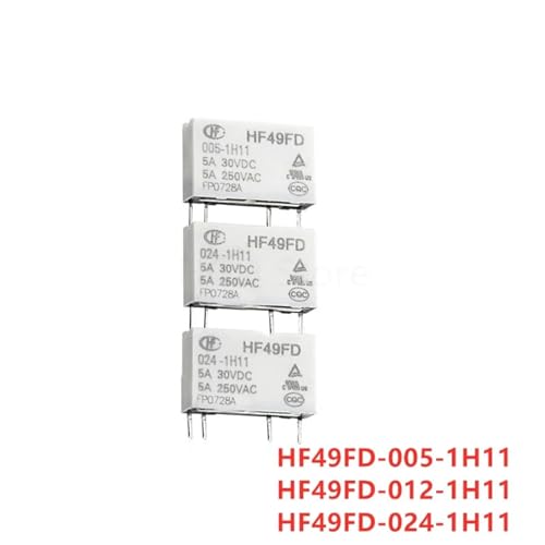 Relais électromécanique HF49FD 12V 5A composant de commutation PCB