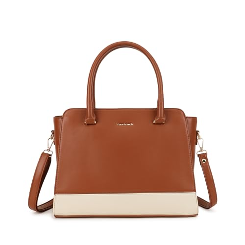 Image of Fastrack Satchelplay Handbag| Faux-Leather Women's Bag | Structured Bag with Top Handles & Adjustable Strap | Office, College & Casual Daily Use