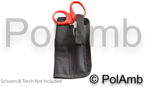 Professional Cordura Horizontal Scissor & Torch Belt Pouch Ambulance Paramedic