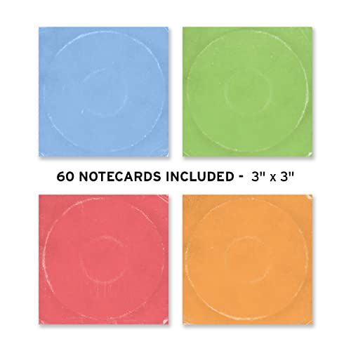 Image of Genuine Fred for THE Record, Milk Crate Notecard Holder, Includes 64 Vinyl-Inspired Note Cards