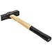 V-SEK Blacksmith Hammer 0000811-1000 Bladesmith Blacksmithing Forging Hammer Knife Making Metal Working Forge Tool Round Square Face Cross Peen with Steel Head Wooden Handle (2.2 lb / 1000 g)