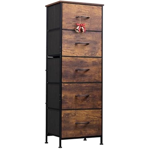 WLIVE 5-Drawer Fabric Dresser Cover