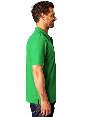 Image of FlowTech Men's Performance Polo Shirt DryMax Quick‑Dry Pinhead Texture Breathable Moisture‑Wick Odor‑Free