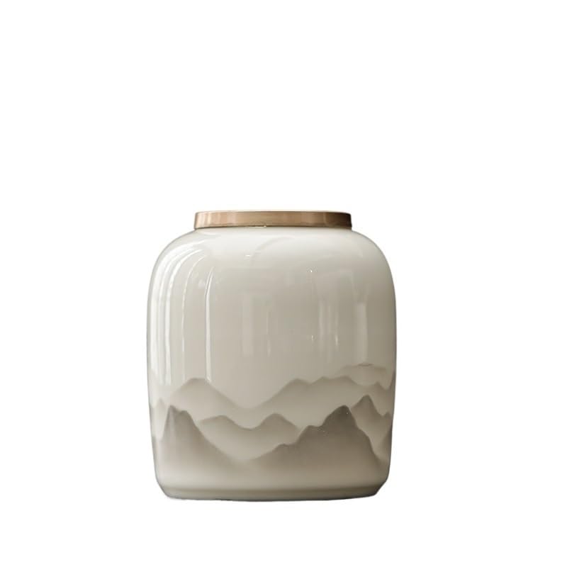 Barattoli da Tè Contenitore for il tè in ceramica con coperchio sigillato, contenitore for la conservazione in cucina for caffè, zucchero, noci, erbe aromatiche e spezie. Barattoli da Cucina