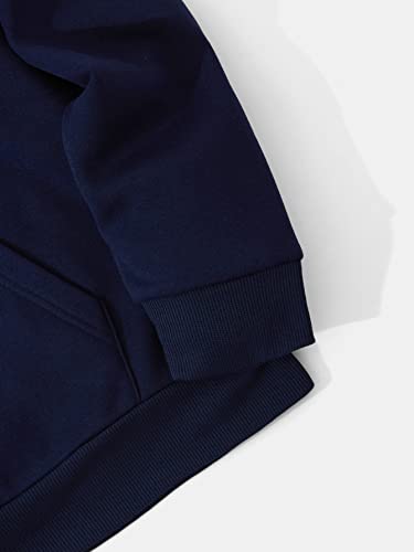 "Cool Men's Gamepad Print Hoodie - Navy Blue" - Image 4