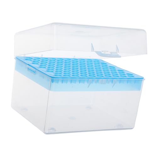 FUNOMOCYA Pipette Accessories 1000ul Pipette Tips Box 100 Positions Rectangular Laboratory Box Easy Insertion Removal