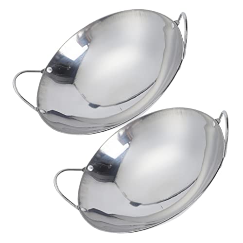 Wok de Acero Inoxidable para Cocina, Set 2 piezas miniatura 1