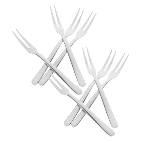 GARVALON 8pezzi Forchette Dessert Inossidabile Forchette Per Antipasti e Speciali