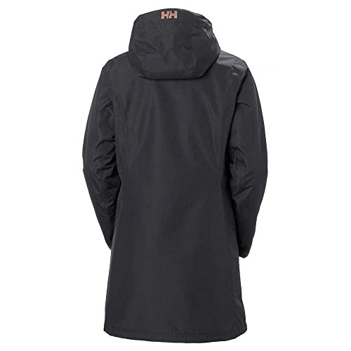 Helly Hansen Long Belfast Jacket Women's Jacket - Ebony, S, Black - Afbeelding 5