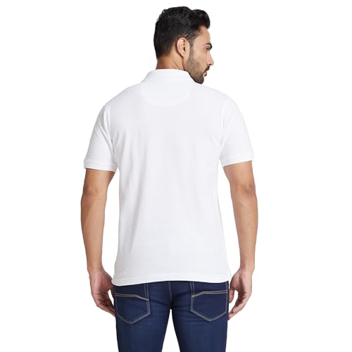 Image of Raymond Men Cotton Solid Regular Fit T-Shirt