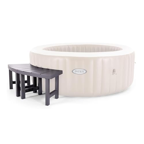 Intex 28514E 2 Medium PureSpa Accessories Benches, Compatible w/ 4 Person Spas, Combines to Create A Larger Bench, Flat Storage, 350 Pound Capacity