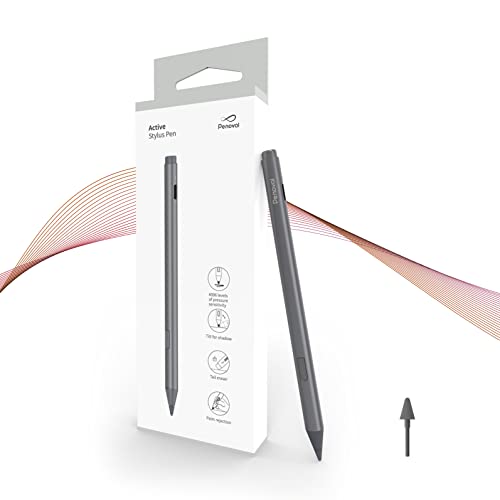 Penoval Stylus for Surface Pro, MPEN4.0, Palm Rejection, Tail Eraser. Compatible with Microsoft Surface Pro 3/4/5/6/7 Go Go2 Go3, Surface Book/Laptop/Studio/Surface Duo 2 and Windows Stylus Laptop