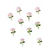 ZHUNIPINGAN Enhance Your DIY Projects with 50 Pieces of Shiny Rose Flat Back Resin, Perfect for Scrapbooking, Jewelry Making, and Nail Decorations. (Pink)