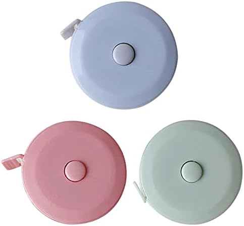 Tape Measure,3 Pack Soft Sewing Tape Measure for Body Measuring, 79 Inchs Mini Measurement Tape,Premium Retractable Fabric and Cloth Tape Measure, Handy (Pink/Green/Blue)